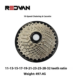 Protège-chaîne de vélo de montagne Redvan 8-10 vitesses avec roue libre en acier finition chromée, couvercle de cassette de protection durable, pièces de vélo - Product Image 3