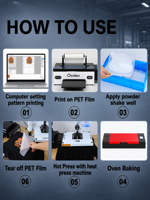 Machine d'impression de t-shirts 330 mm pour faible MOQ, idéale pour les petites entreprises DIY, avec tête Epson R1390 et préchauffage intégré, complète