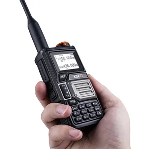 KSUN UV60D 144-520MHz hava bandı VHF UHF Dual Band HAM radyo AM FM Mini PTT Walkie Talkie uzun menzilli walwalwal