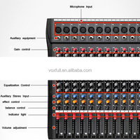 Voxfull CT12 Digital Mixing Console Profession eller Audio 12-Kanal-Mixer für Beschallung systeme