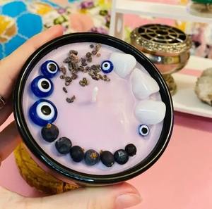 Offre Spéciale personnalisé aromathérapie pierres précieuses spirituelles bougies chakra <span class=keywords><strong>magique</strong></span> parfumé avec marque privée pour la fête des mères - Product Image 4