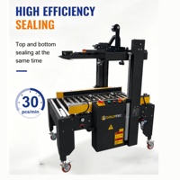 Scelleuse de cartons Goldtec entièrement automatique à grande vitesse, taille aléatoire, réglage automatique, machine d'emballage multi-tailles pour boîtes