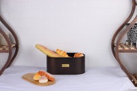Boîte à pain Bin Cuisine Ensemble de 4 Cuisine Ronde Stockage des Aliments Farine Thé Café Sucre Canister Pots Bocaux Ensemble