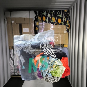 Trapos de Algodón 100% Reciclado, Mezcla de Tejido, Paquete de 10kg/25kg, Trapos de Limpieza Industriales Multiusos - Product Image 1