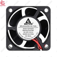 Ventilateur axial de refroidissement DC sans balais Gdstime GDA4020 à roulement à billes 40mm 40x40x20mm DC 5V 12V 24V