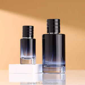 Chai nước hoa nam cao cấp, mẫu mã sang trọng, màu xanh gradient, dung tích 25ml 50ml 100ml, chất liệu thủy tinh hình trụ, kèm vòi xịt. - Product Image 2