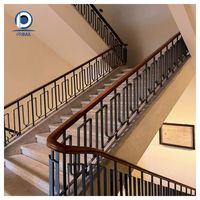 Balustre en fer forgé résistant aux intempéries, motif Art déco, pour balcon Juliette extérieur de villa
