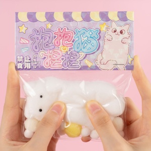 Jouets Squishy en TPR Faits Main par l'Usine OEM, Simulation de Chat, Personnalisables, Anti-Stress, Collants et à Presser pour Enfants - Product Image 5