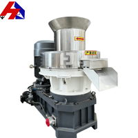 Machine à granulés à matrice annulaire de petite taille pour le traitement de la biomasse (herbe, tiges de coton) avec moteur 220V, pompe et moteur haute productivité