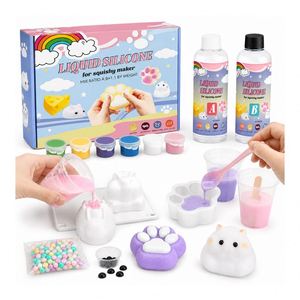 Taba Squeeze Toy <b>Kit</b> Easy Blend Silicone <b>Gel</b> Paw Hamster Cheese Moulds Tint Beads Gloves Instruction Accessories - Product Image 6