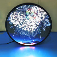 P2.5 P4 Panneau de signalisation LED rond pour la publicité numérique Écran LED simple double face pour l'extérieur Écran vidéo LED circulaire