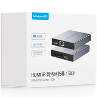 Mindpure Over Single CAT5e/6 LAN RJ45 HDMI USB Kvm IP Extender Ethernet Perpanjang 150m Pemancar dan Penerima Usb Mouse Keyboard