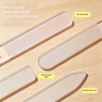 Lime à ongles nano-verre double face transparente pour manucure et polissage – Lot de trois pièces, idéale pour le dropshipping