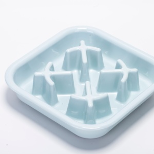 Wholesale Square Slow Feeding <b>Bowl</b> Plastic AntiChoke AntiBloat Pet <b>Bowl</b> For Dog Cat OEM Available - Product Image 3