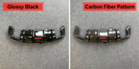 Difusor Trasero con Aspecto de Fibra de Carbono para Audi A3 S3 8V.5 Sline 2017 2018 2019 2020, Color Negro Brillante, para Sedán y Hatchback