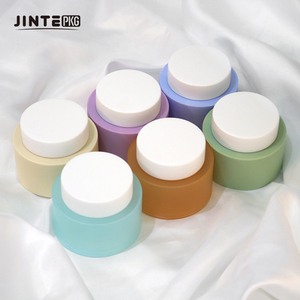 Vuoto rotondo arancione colorato in plastica PP doppia parete contenitore barattolo con coperchio per la cura della pelle <span class=keywords><strong>crema</strong></span> per il <span class=keywords><strong>viso</strong></span> - Product Image 5