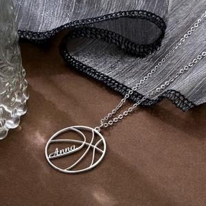Personalizzato nome personalizzato collana di pallavolo <span class=keywords><strong>per</strong></span> il ragazzo Cild calcio in acciaio inox gioielli sportivi - Product Image 3