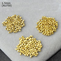 Perles en or 18 carats Au750 en gros pour la fabrication de bijoux