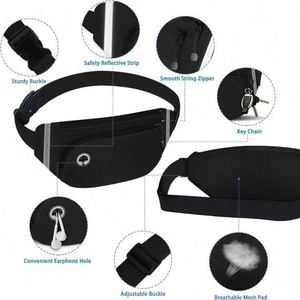 Free Sample Fashionable Waist Belt Bag PU Leather Fanny Pack for Travel Sports Hiking Cycling Fishing Running - Product Image 2
