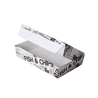 Boîte en carton personnalisée pour frites, gaufres, pâtisseries, churros, beignets – Idéale pour la restauration rapide et les plats à emporter