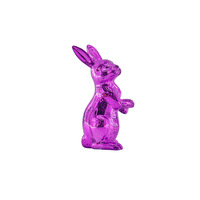 Décorations de lapin en plastique coloré véritable Lapin de Pâques de bureau Cartoon Articles d'ameublement Simple Home Porch Party Decorations