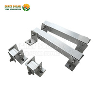 Support de panneaux solaires à pieds réglables pour balcon, adapté aux toits plats et aux toits en tôle
