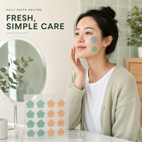 Patchs Hydrocolloïdes Coréens Personnalisés pour l'Acné et les Boutons – Autocollants Anti-imperfections à Guérison Rapide – Outil de Soin de la Peau