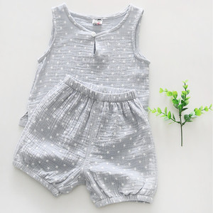 Ropa de Boutique al por Mayor, Conjunto de Ropa de Verano sin Mangas para Bebés, Importación de China - Product Image 2