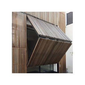 Grande porte de <span class=keywords><strong>garage</strong></span> de villa moderne, isolée, sectionnelle, <span class=keywords><strong>en</strong></span> acier et <span class=keywords><strong>bois</strong></span>, coupe-vent, finition de luxe, vente <span class=keywords><strong>en</strong></span> gros - Product Image 6