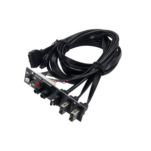 PC trường hợp <span class=keywords><strong>USB</strong></span> 3.1 Bảng điều khiển phía trước gắn mở rộng dây PCB kép <span class=keywords><strong>USB</strong></span> 3.0 bảng mạch âm thanh đầu ra I/O Board Extender Cáp - Product Image 2