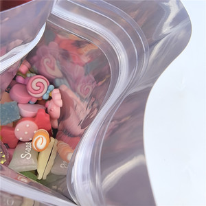 Quantité minimale de commande 500 sacs en mylar personnalisés en feuille d'aluminium avec zip-lock avec pochette holographique pour biscuits. - Product Image 5