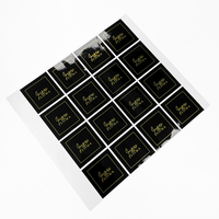 Impression de logo personnalisé produit imprimé mat stratifié autocollants carré bougie pot étiquette d'emballage pour bouteille de parfum