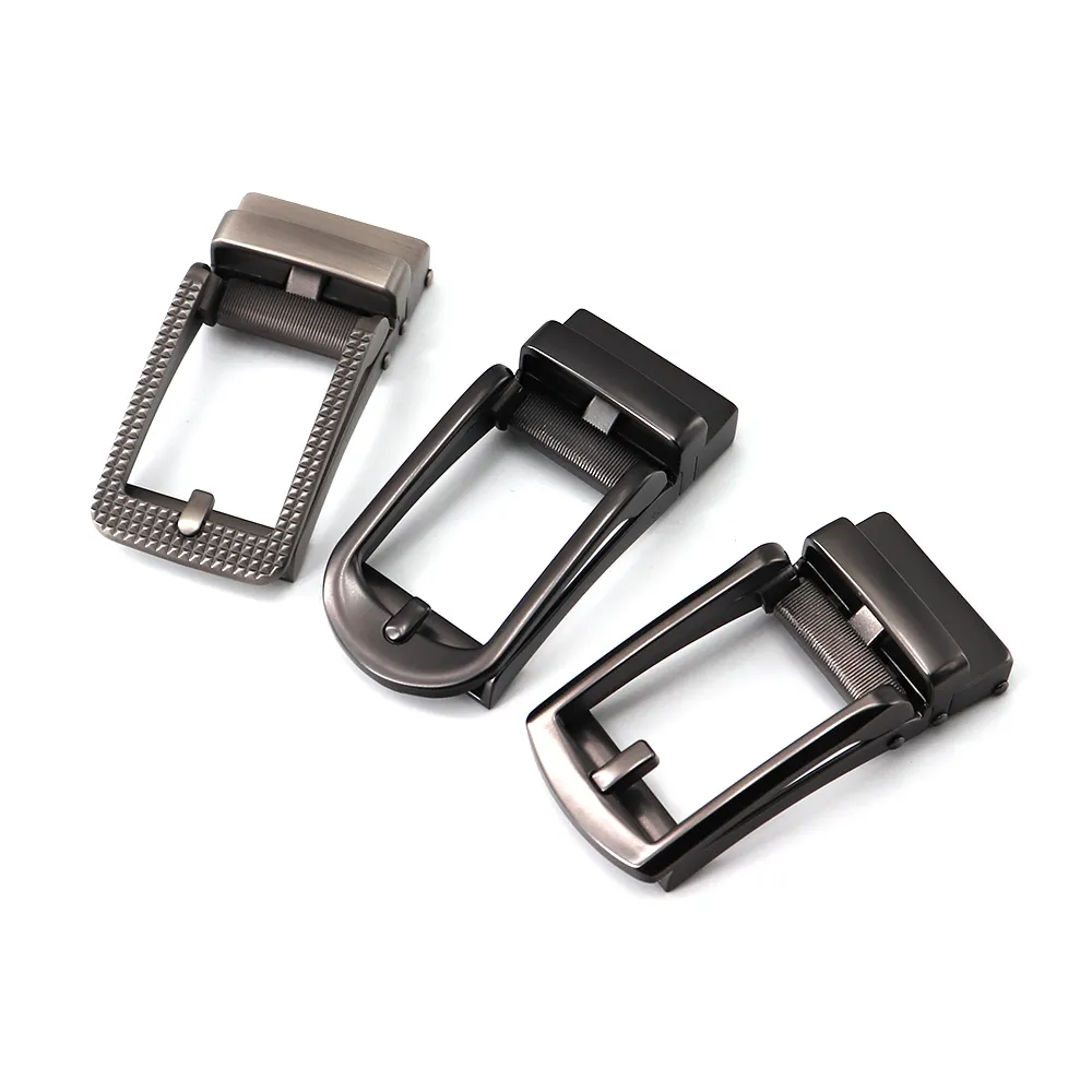 Hebilla de cinturón de cuero de trinquete Reversible, Clip Simple personalizado, venta al por mayor