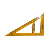 Ensemble de règles mathématiques géométriques comprenant un outil d'échelle Rapporteur Triangle Règle droite Règle pliable en plastique 100cm