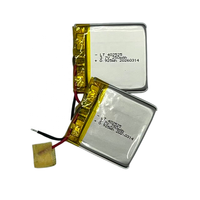 Prix d'usine 402525 LithoTop Lipo Cell 3.7v 250mAh Batterie au lithium polymère 4x25x25mm 500 cycles pour appareil intelligent rechargeable