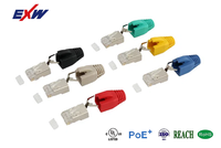 Coloré Rj45 Cat5e Cat6 Cat6a Ethernet câble réseau anti-traction bottes câble prise couverture prise protecteur