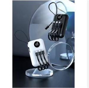 <span class=keywords><strong>Top</strong></span> bán biểu tượng tùy chỉnh pin bên ngoài USB ngân hàng điện thoại di động cầm tay sạc điện thoại với cáp ngoài trời cung cấp điện 10000mAh - Product Image 5