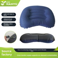 Coussin de tente d'extérieur gonflable en TPU, forme demi-lune, taille et couleur personnalisables, pour pause déjeuner, respirant et résistant à l'humidité