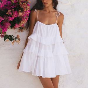 สินค้ามาใหม่ ราคาถูก คุณภาพสูง ชุดเดรสผ้าลินินลำลองสำหรับฤดูใบไม้ร่วง Y2k ชุดเดรสสายเดี่ยวผ้าลินินคอตตอนน่ารักแบบมินิ ชุดลำลอง OOTD - Product Image 2