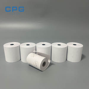 Rouleaux de papier thermique haute sensibilité 55gsm 65gsm 78x78mm anti-décoloration pour caisse enregistreuse - Product Image 1