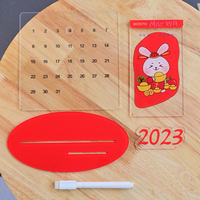 Calendario de acrílico creativo Empresa Evento Regalos Calendario de mesa Anime Logo Placa
