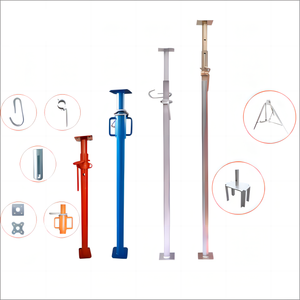 Étais en acier pour la construction, supports de tuyaux en acier de type européen, étais multiprop pour le soutènement de dalles en acier - Product Image 5
