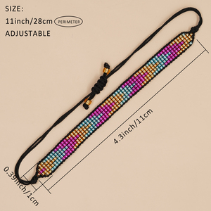 Bracelets en perles de rocaille Resoul Boho, faits main, tissés, avec perles Miyuki, œil porte-bonheur, étoile, empilables, pour femmes, bijoux cadeaux - Product Image 4