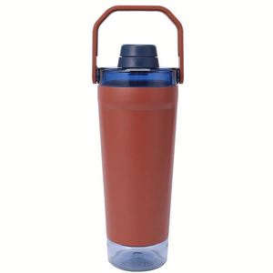 New Stainless Steel Vacuum Travel <b>Mug</b> <b>Large</b> Capacity 6-12 Hours Thermal Insulation Portable Straw for Fitness Protein Shakes - Product Image 1