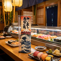 Boîte d'emballage pour rouleaux de sushi faits à la main, écologiques, OEM, personnalisées, en papier kraft cylindrique de qualité alimentaire, avec revêtement UV, pour les magasins d'alimentation aseptiques