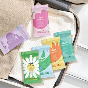 Lingettes pour femmes 100% biodégradables, au pH équilibré, jetables dans les toilettes, pour l'hygiène <span class=keywords><strong>intime</strong></span> - Product Image 1