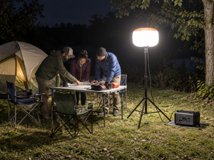 Luminaria de Trabajo Inflable con Forma de Globo LED, Luz Blanca Difusa Montada en Trípode para Renovación del Hogar, Campo, Camping, Sitios de Emergencia - Product Image 2