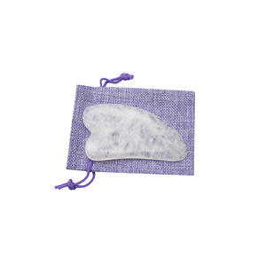 Cristal <span class=keywords><strong>de</strong></span> cuarzo transparente Natural Jade Gua Sha Herramienta <span class=keywords><strong>de</strong></span> masaje <span class=keywords><strong>SPA</strong></span> Stone Guasha <span class=keywords><strong>para</strong></span> <span class=keywords><strong>hombres</strong></span> y mujeres <span class=keywords><strong>para</strong></span> reducir líneas finas y arrugas - Product Image 2