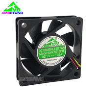 Ventilateur axial DC 6015 60x60x15mm, ventilateur de refroidissement mince sans balais 12V 24V, double roulement à billes, silencieux, pour driver LED, petit purificateur d'air