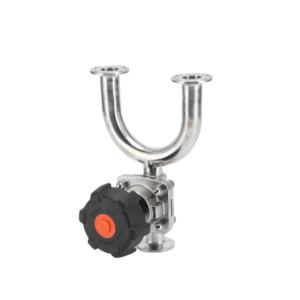 Chất lượng cao hình chữ U vệ sinh thép không gỉ 316L vô trùng hoành van tay cầm ferrule đúc cơ thể Hướng dẫn sử dụng van - Product Image 5